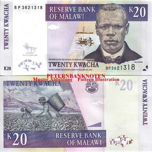 Malawi kwacha 2009 - malawi, unc.