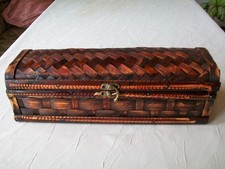 Wein Schatulle Präsent Schatz Holz Kiste Truhe Schmuckkasten Geschenk Deko Box