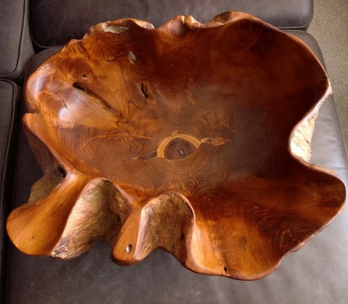 Teak wurzel xxl holzschale - wurzel,