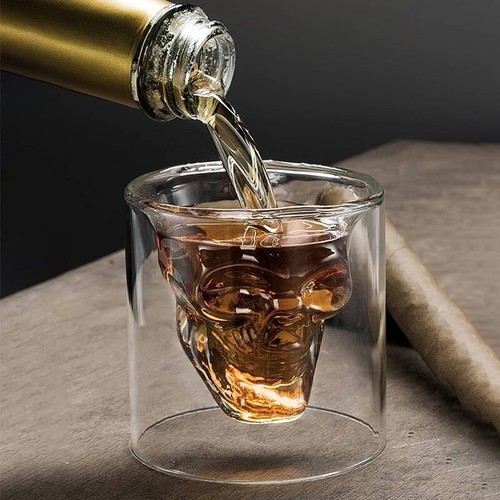 Cocktail glas totenkopf kopf - cocktail,