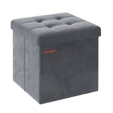 SONGMICS Sitzbank mit Stauraum, klappbare Sitztruhe, Aufbewahrungsbox mit Deckel