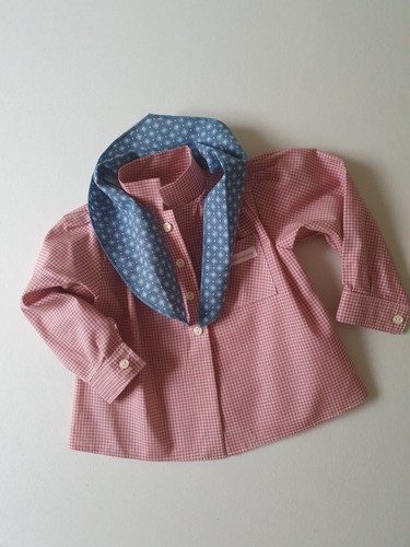 Puppenbluse mit halstuch - mit,