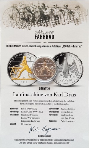 Euro münze laufmaschine - 20,