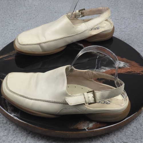 Ecco leather slingback clogs - slingback,