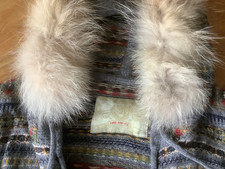 Bogner Fire&Ice Damen Strickjacke mit abnehmbaren Echtpelz Kapuze Schurwolle