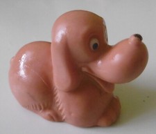 Spielzeug Hund aus Plastik Gummi DDR