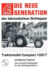Schlüter Traktomobil Compact 1050T, orig. Prospekt 70er Jahre