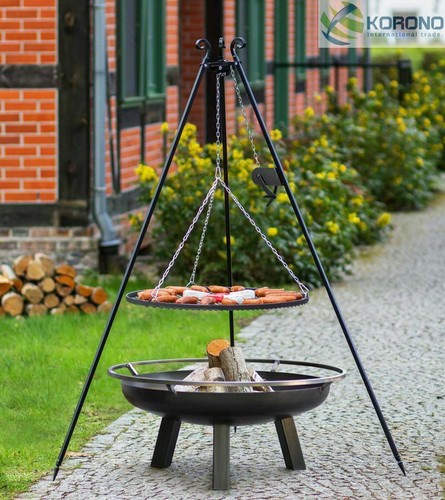 Dreibein schwenkgrill mit - dreibein,