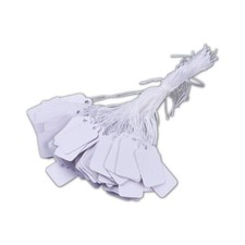 100x Preisschilder Etiketten 23x13mm Hängeschild Tag Preisetiketten mit Faden