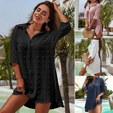 Damen hemdkleid kurzarm - damen,
