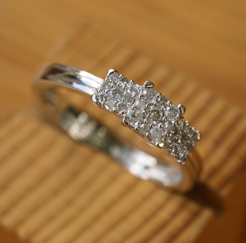 9ct weißgold diamant - 9ct,