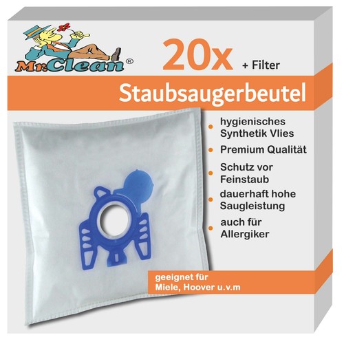 Clean staubsaugerbeutel - 20, mr.clean
