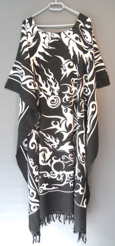 Kaftan maxi kleid schwarz - kaftan,