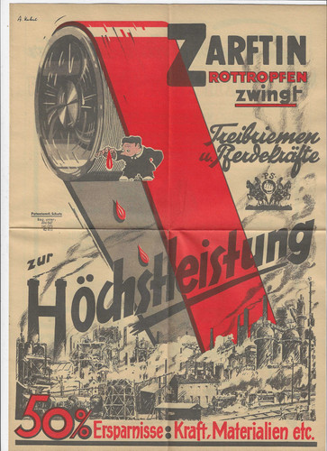 Altes werbeblatt faltblatt - altes, werbeblatt/faltblatt