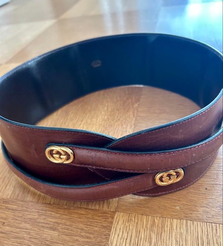 Gucci braun ledergürtel - gucci,