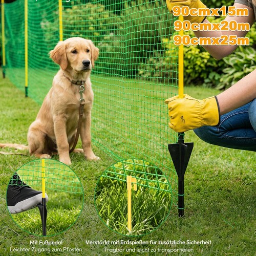 Geflügelnetz 15m 20m 25m - geflügelnetz, 15m/20m/25m