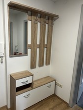 Garderobe mit Spiegel, Schublade & Schuhfach – fast neuwertig
