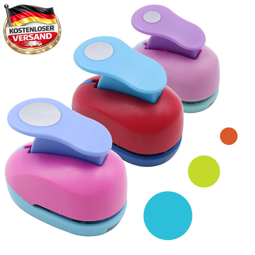 Runde papierstanzer set - runde,