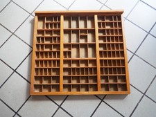 Alter original Setzkasten Holz aus Druckerei ca.66x61 cm