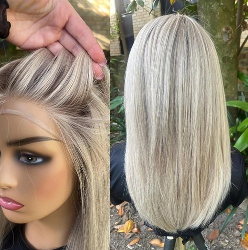 Platinblond highlight perücke - platinblond,