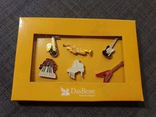 Musikinstrumente Anstecknadeln Pin Klavier, E-Gitarre, Trompete, Saxophon 