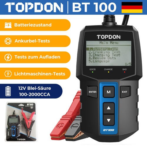 Topdon bt100 12v auto - bt100,