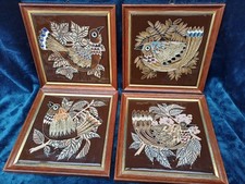 Majolica Fliesen Vögel Retro