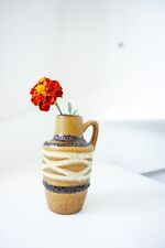 Vintage: Kleine Fat Lava Vase Scheurich 405-13 – 70er Jahre, Fat Lava, Braun, 