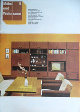 MÖBEL UND WOHNRAUM August 6 - 1982 DDR Schrankwand-Karelia Moritzbastei-Leipzig