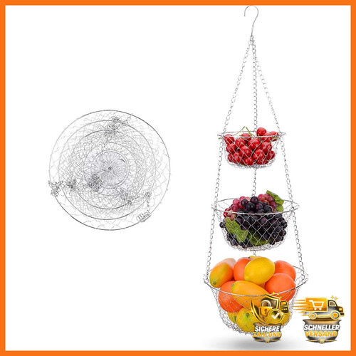 Hängender obstkorb stufig - obstkorb, 3-stufig