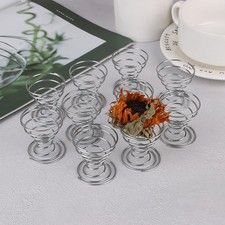 6 Stück Blumentopf Edelstahl