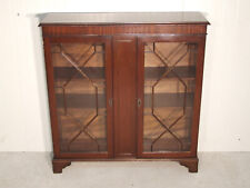 KM 376 Vintage Glasvitrine Mahagoni aus England um 1950 Vitrine Schrank 