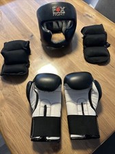 Box Set Boxen Handschuhe Kopfschutz Training Gewichte Sport Ausstattung 