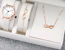 Damen Armbanduhr Schmuck Set
