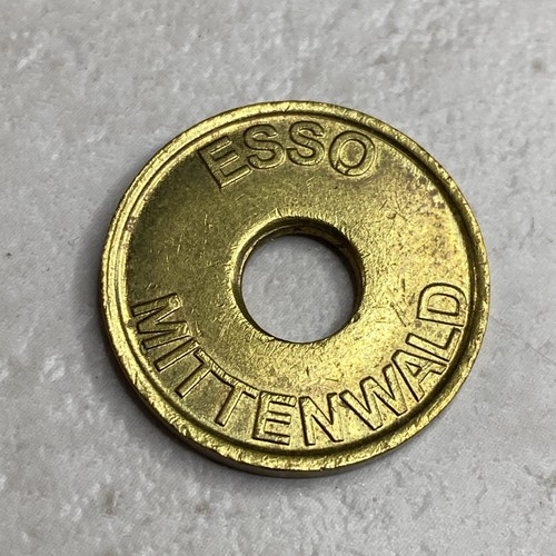 Vtg brass esso - vtg, standard