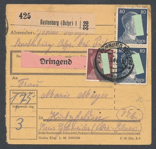 779875 paketkarte aus - dr,