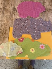 3 Stofftiere fertig zum Nähen Krokodil Schwein Nashorn