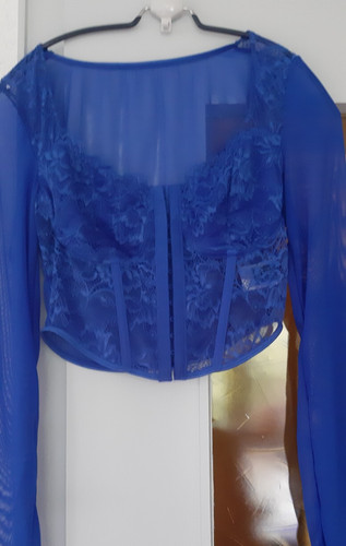 Shein blau bustier mieder - blau, bustier/mieder