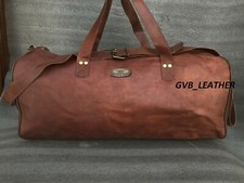 Herren Duffel Leder Vintage