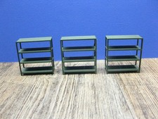 3 grüne Regale, Regal, Auto, Werkstatt Diorama. 1:24 Zubehör Modellbau