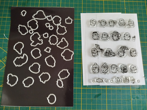 Stanzformen clear stamps set - &,