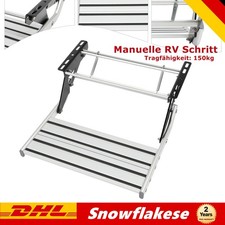Single Step Alu| Trittstufe ausfahrbar | Trittstufe Einstieg Wohnmobil Wohnwagen