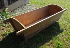 alte große Holz - Teigwanne Backtrog Mulde Bäckermolle Gartendeko 1900 - 1930