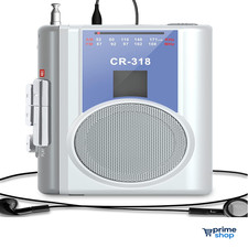 Retro Kassettenrekorder | Kompakter Lautsprecher | AA-Batterie Betrieben