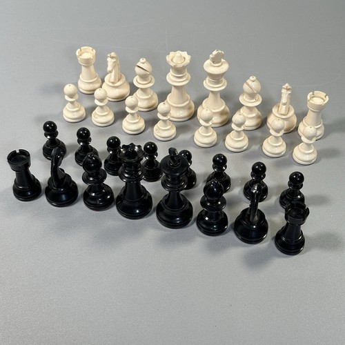 Vintage schachfiguren set - schachfiguren,