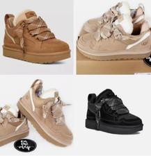 Xmas Gifts 🎁Lowmel Wildleder-Schaffell-Sneaker Winter warme Schuhe für Damen 🎁