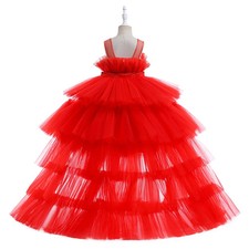 Mädchen Ballkleid Tüll Blume