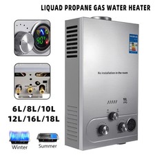 Gas-Wasserheizer LPG Edelstahl