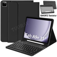QWERTZ Tastatur Hülle Maus Für Samsung Galaxy Tab A9 Plus A8 S9 S10 FE S8 S7 S6