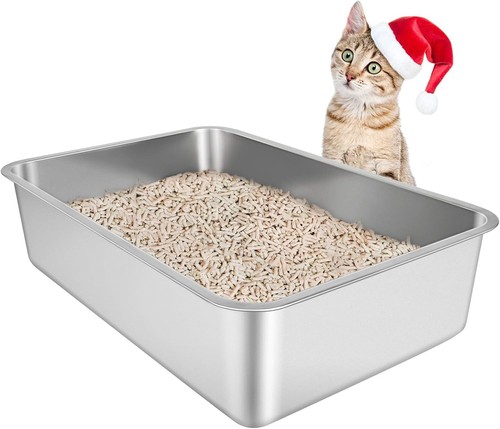 Edelstahl katzenklo 50x35x15cm - edelstahl-katzenklo,